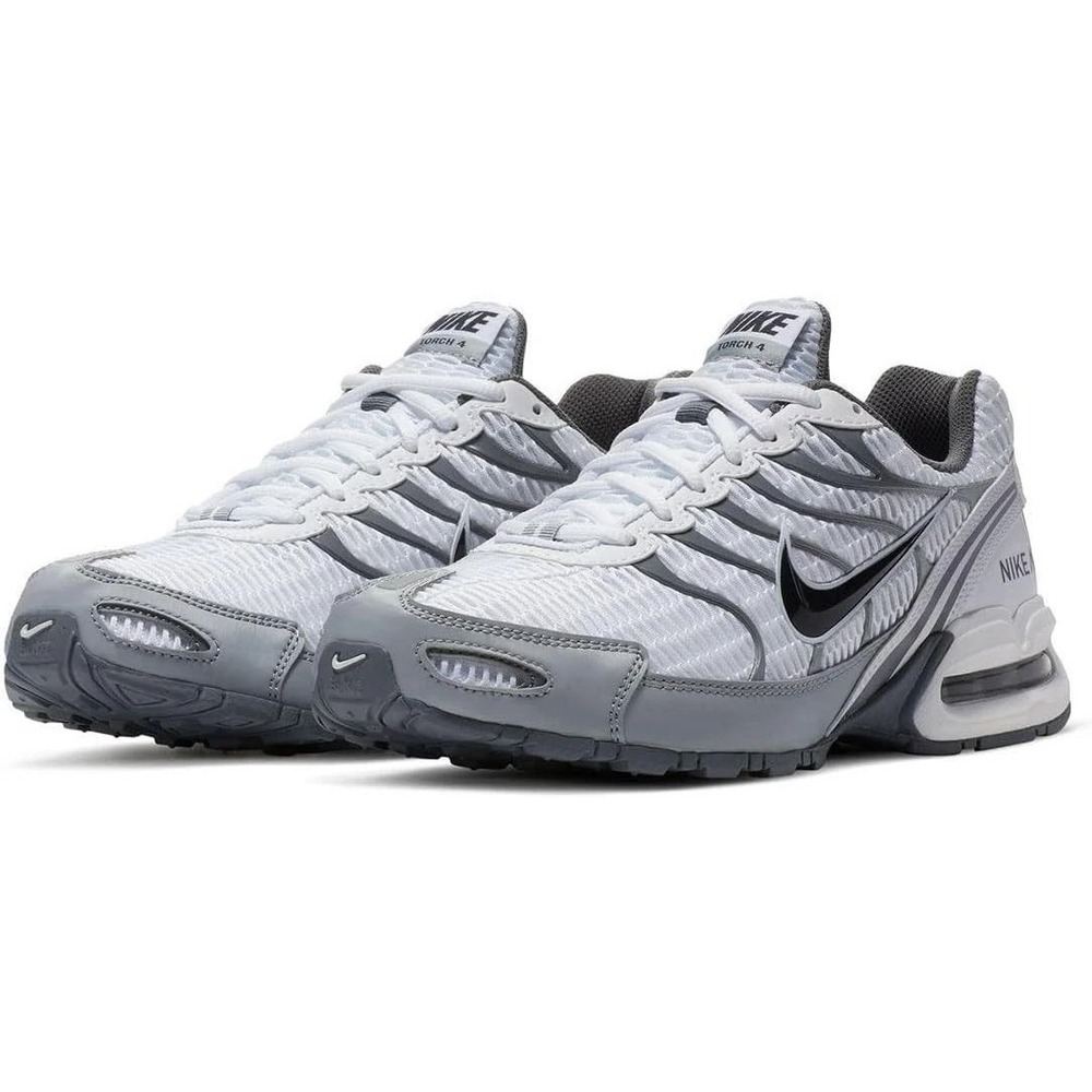 Nike Air Max Torch 4 Mens Sz 11 White Anthracite Wolf Grey 343846 100 Shoes NEW - Picture 2 of 6